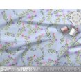 thumbnail image 3 of Soimoi Velvet Fabric Dot,Leaves & Floral Decor Fabric Printed Yard 58 Inch Wide, 3 of 3
