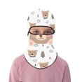 thumbnail image 4 of Riforla 2025 New Children's Ski Face Guard Riding Face Guard Cartoon 3D Cat Ski Face Face Guard with Ears Music Festivals Raves Ski Party Keep Warm Windproof Outdoor Activities Face mask Light Pink, 4 of 5