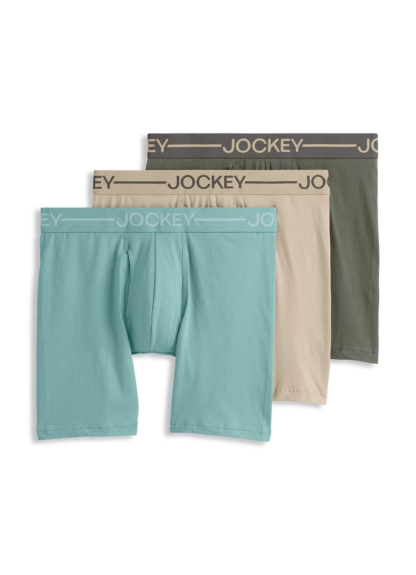 Jockey Boxeur en Coton Biologique Extensible 6.5 Pouces - Lot de 3