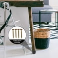 thumbnail image 4 of KAKOWELY Pieds de Meuble en Plastique 4 Pcs Pieds de Meuble en Plastique de 2 Pouces Pieds de Table Ronds Fuselés Pieds de Sofa Noirs Pieds de Remplacement avec Vis pour Canapé Table Sofa, 4 of 4