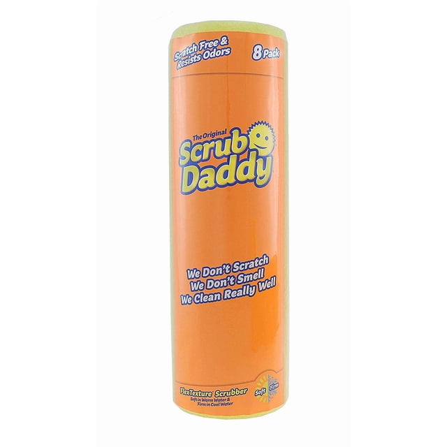 Scrub Daddy - Brosse à Récurer à Température Contrôlée Originale - Sans Égratignures et Résistante aux Odeurs - Lot de 8