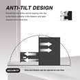 thumbnail image 3 of AOBABO 2 Drawer Vertical Metal File Cabinet w/Lock, Fully Assembled, Black, 3 of 10