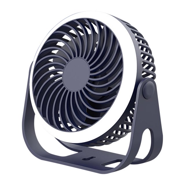 TopLLC Mini Fan Outdoor Portable Desktop Fan With Night Light High Wind Silent Charging Small Fan