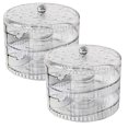 thumbnail image 1 of Oleegame 2PC Produce Storage Stackable Egg Dispensers And Storage | Refrigerator Automatic Rolling Egg Containers | Space Saving Refrigerator Storage Rolling Egg Dispensers And Arrangers, 1 of 7