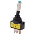 thumbnail image 1 of Interrupteur à Bascule Automobile 12mm LED ASW-15D SPST 2 Positions 3 Broches Marche/arrêt 12/24V DC, 1 of 5