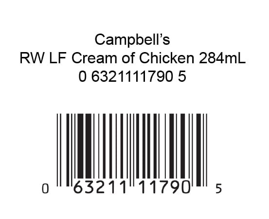 Campbell's® Soupe Condensée Crème de Poulet à Faible Teneur en Gras, Stable à Température Ambiante