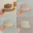 thumbnail image 4 of Chapeau de Paille de Parasol Flottant de Fée de Dentelle de Perle pour Enfants, 4 of 6