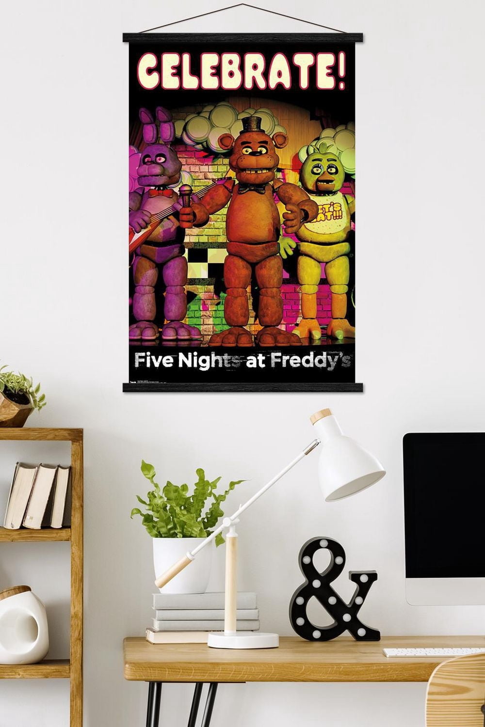 Five Nights at Freddy's - Celebrate Wall Poster with Magnetic Frame