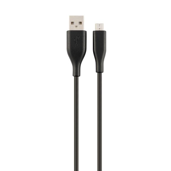 Câble plat de charge et de<br>synchronisation USB-A vers Micro USB de 1,2 m (4 pi) blackweb
