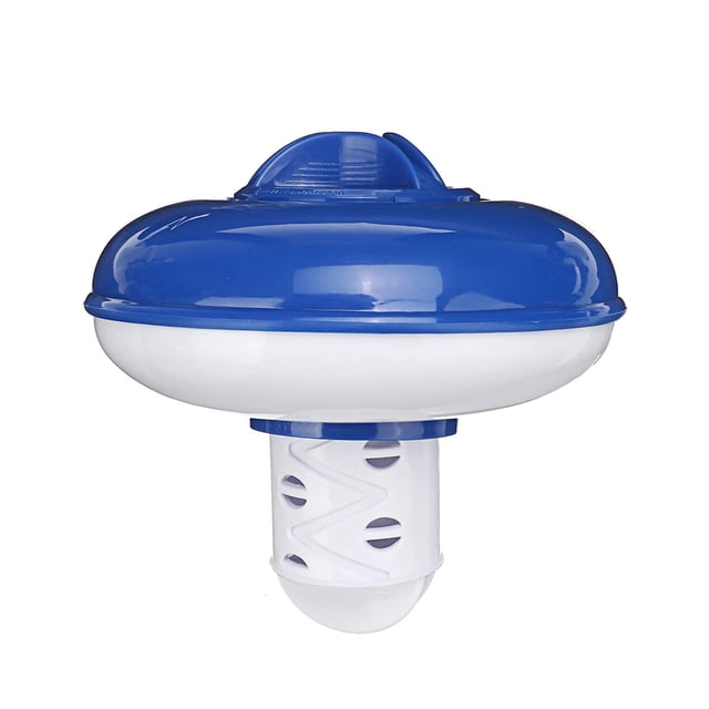 Amdohai Distributeur Flottant de Comprimés pour Spa, Distributeur de Chlore Flottant pour Piscine, Support de Produits Chimiques, Fond Rétractable
