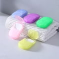 thumbnail image 3 of Hbdhejl Disposable Soap Paper Boxes Hand Cleaning Scented Mini Slic For Outdoor Travel Camping Hiking Sheets Dexterous Disposable Soap Piece Portable Travel Soap Box Travel Hand Washing, 3 of 3