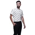 thumbnail image 2 of BESTMAN Slim Fit Shirts For Men Button Down Short Sleeve Printed Shirts For Boys, 2 of 5