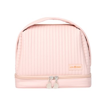Riforla Makeup Bag Travel Cosmetic Bag Large Capacity Makeup Organizer Bag And Storage Portable PU Leather Pouch Toiletry Bag Make Up Organizer Cosmetic Bags For Women Cosmetic Bag A