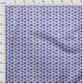 thumbnail image 4 of oneOone Cotton Poplin Medium Blue Fabric Geometric Craft Projects Decor Fabric Printed By The Yard 42 Inch Wide, 4 of 4