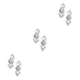 thumbnail image 4 of mmirethe 2 Pcs Pinces à Chaussures de Mariage Bijoux Robe de Fête pour Mariée Accessoires Chapeau Type B Ensemble de 3, 4 of 6
