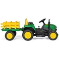 thumbnail image 4 of Peg Perego John Deere Farm Power 12 Volt Ride-on Tractor and Trailer with Remote Control, 4 of 11