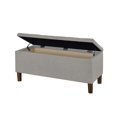 thumbnail image 2 of Banc de Rangement en Tissu Touffeté de 42 Pouces Gris Glacier, 2 of 5