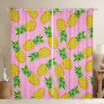 thumbnail image 1 of Erosebridal Rideaux Ananas Nature pour Salon, Rideaux et Draperies Plantes Botaniques (52x84), Déco Tropicale, 1 of 5