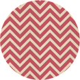 thumbnail image 1 of Ahgly Company Tapis d'Intérieur Lavables en Machine, Ronds Transitionnels Rouge Cramoisi, Ronds de 4', 1 of 7