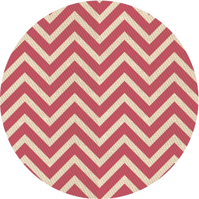 Ahgly Company Tapis d'Intérieur Lavables en Machine, Ronds Transitionnels Rouge Cramoisi, Ronds de 4'