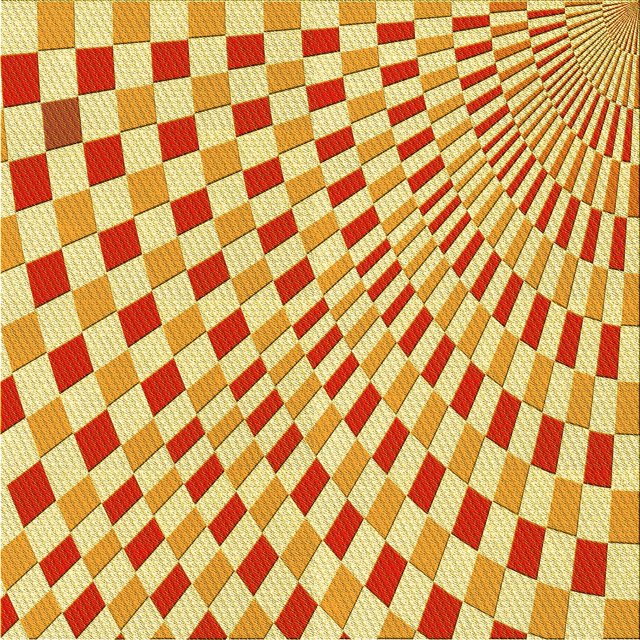 Ahgly Company Machine Washable Indoor Square Transitional Orange Red Orange Area Rugs, 7' Square