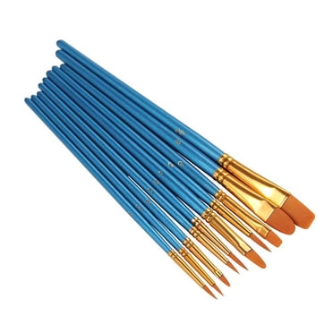 Xingzhi 10pcs Watercolor Painting Brushes Set Acrylic Painting Nylon Hair Art Paint Drawing Brushes Kit