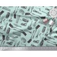 thumbnail image 3 of Soimoi Green Poly Georgette Fabric Gardening Tools & Hardware Print Sewing Fabric Yard 42 Inch Wide, 3 of 5