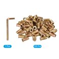 thumbnail image 3 of Unique Bargains 1/4-20 x 20mm Threaded Inserts Nuts, 100 Pack Wood Insert Nuts with Hex Wrench, 3 of 5