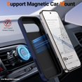 thumbnail image 5 of KOMI for Google Pixel 9 Pro XL Case, Slim Fit Case for Pixel 9 Pro XL with Metal Ring Holder Kickstand, Dual Layer Shockproof Protective Phone Case for Google 9 Pro XL 6.8", Blue, 5 of 5