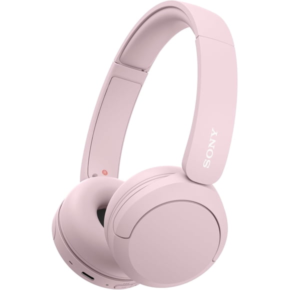 Sony WH-CH520 Wireless Bluetooth Headphones, On-Ear, Up to 50-Hour Battery, Quick Charge, Multipoint, DSEE Upscaling, Built-in Mic, USB-C, Lightweight, Pink