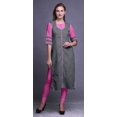 thumbnail image 2 of Bimba Kurti Droite Décontractée Imprimée Haut à Manches 3/4 Longue Kurta Robe pour Femmes, 2 of 6