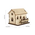 thumbnail image 2 of 1Pc Christmas Mini Luminous House Mini Landscape Decor Micro Wooden House Decor, 2 of 9