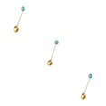 thumbnail image 2 of Transemion 1/2/3/5 Cartoon Adorable Restaurant Hotel Tableware Portable Washable Stainless Steel Stirring Mixing Dinnerware Cake Flatware Donut Spoon Blue 3PCS, 2 of 6
