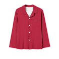 thumbnail image 4 of Posijego Womens Long Sleeve Button down Pajama Set Collared Shirts Casual Pants Plain Loungewear Pjs, 4 of 4