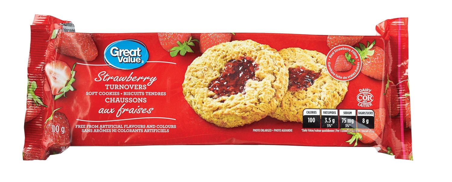 Great Value Strawberry Soft Baked Turnovers/Cookies