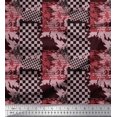 thumbnail image 1 of Soimoi Cotton Duck Fabric Check & Texture Fabric Prints by Yard 56 Inch Wide, 1 of 1