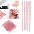 thumbnail image 1 of 100 Pieces Disposable Cuticle Pusher, Cuticle Pusher Remover Cleaner For Fingernail, Cuticle Cleaning And Nail Care For Beginners And Professional Nail Technicians, 1 of 8