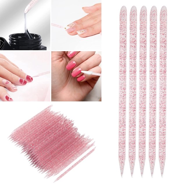 100 Pieces Disposable Cuticle Pusher, Cuticle Pusher Remover Cleaner For Fingernail, Cuticle Cleaning And Nail Care For Beginners And Professional Nail Technicians