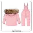 thumbnail image 4 of LSLJS Boys Girls Fashion Solid Color Down Jackets Keep Thickening Warm Outdoor Coat Jumpsuit Set, 4 of 9
