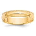 thumbnail image 1 of Bande de Mariage Demi-Ronde 14k 5mm Milgrain Taille 7, 1 of 4