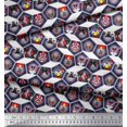 thumbnail image 3 of Soimoi Cotton Cambric Fabric Geometric & Dogs Patchwork Fabric Prints by Yard 42 Inch Wide, 3 of 3