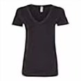 thumbnail image 3 of Next Level Womens Ideal V, M, Black, 3 of 4