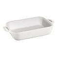 thumbnail image 3 of STAUB Ceramique Rectangular Baking Dish Set White 2 Piece, 3 of 7