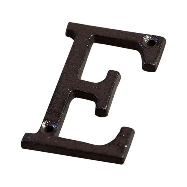 relayinert Durable And Rustproof Metal House Number Plaque Impeccable Door Decoration Easy To Install Metal Letters House Numbers B17--E 1Set