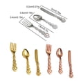 thumbnail image 3 of serony 3 Pieces Tableware Model Mini Lovely Size 1/12 Kitchen Spoon Early Educational Imitation Cutlery Children Baby Kids Using Rose Gold, 3 of 7