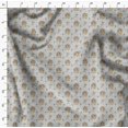 thumbnail image 4 of Soimoi Gray polyester Crepe Fabric Palm Tree & Girl Beach Print Fabric by Yard 42 Inch Wide, 4 of 5