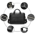 thumbnail image 3 of Bag Mens Briefcase Laptop Bag Shoulder Satchel Bag Waterproof Notebook Black, 3 of 8