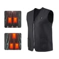 thumbnail image 1 of Gilet Chauffant pour Hommes Hiver Chaud Gilet Chauffant Veste Chauffante Légère USB Électrique Vêtements Chauds pour Course en Plein Air Cyclisme Vélo Conduite Randonnée (Pile Non Incluse), 1 of 8