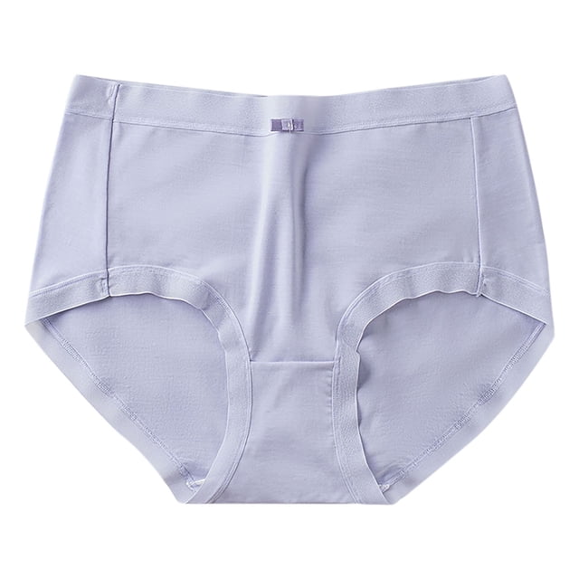 Clearance & Promo,Medium-Waist Underwear, Solid Color, Soft棉材质, Breathable, For Daily, Comfortable Fit, Seamless Design All-Day Comfort|Nylon,Spandex,Light Blue,Sopatenor