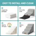 thumbnail image 4 of Dog Stairs for Small Dogs .” H Pet Step with Leakproof Cover High Density Foam Cat Ramp for Couch Sofa or Chair Lightweight Durable Comfort .x.x Step, 4 of 7